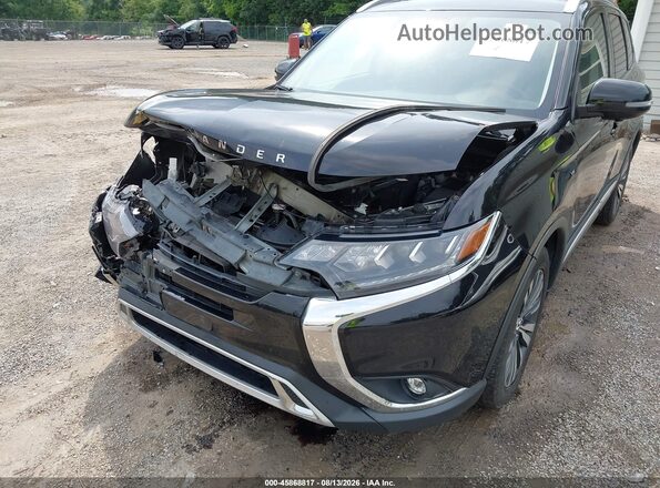 JA4JZ4AX1KZ024748 2019 MITSUBISHI OUTLANDER Black Դիմացի տեսք