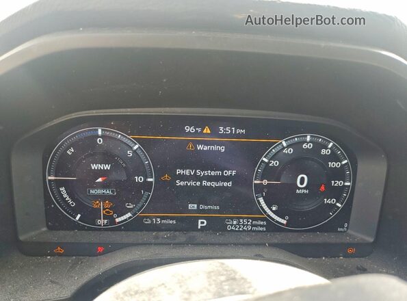 JA4T5VA91PZ060166 2023 MITSUBISHI OUTLANDER Black Вид щитка приладів