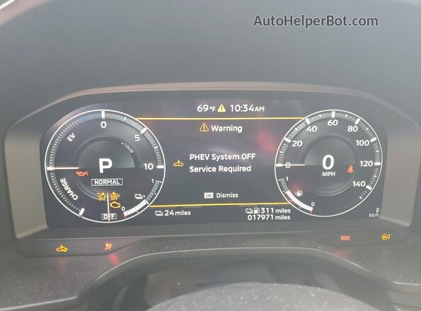 JA4T5WA9XRZ013310 2024 MITSUBISHI OUTLANDER Black Widok zestawu wskaźników