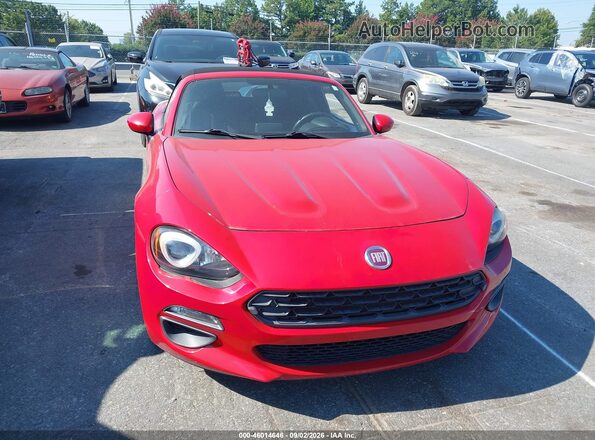JC1NFAEK2J0138402 2018 FIAT 124 SPIDER Red ხელსაწყოთა პანელის ხედი