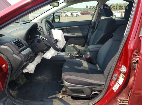 JF1GJAA63GH017736 2016 SUBARU IMPREZA Burgundy Front interior view