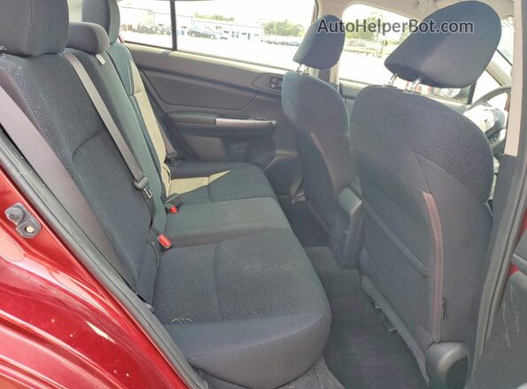 JF1GJAA63GH017736 2016 SUBARU IMPREZA Burgundy Rear seats view