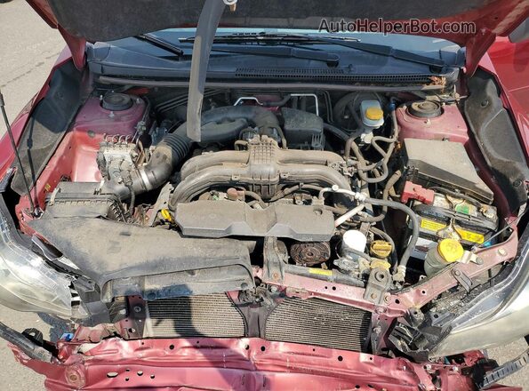 JF1GJAA63GH017736 2016 SUBARU IMPREZA Burgundy Rear interior view