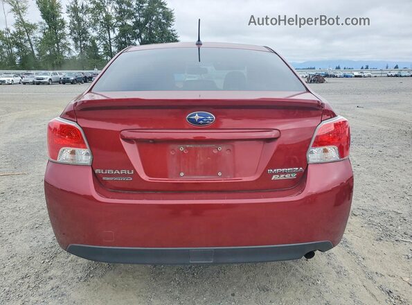 JF1GJAB63GH015158 2016 SUBARU IMPREZA Maroon Rear view