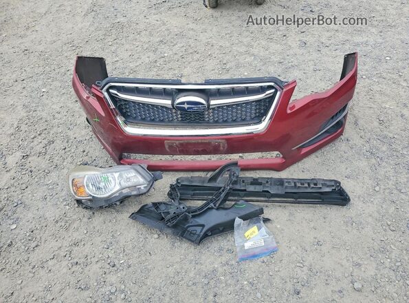JF1GJAB63GH015158 2016 SUBARU IMPREZA Maroon Engine compartment view