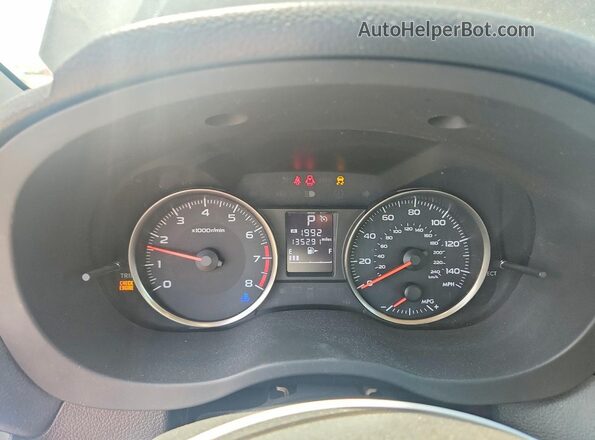 JF1GJAB64GH009577 2016 SUBARU IMPREZA Black Vista del cuadro de instrumentos