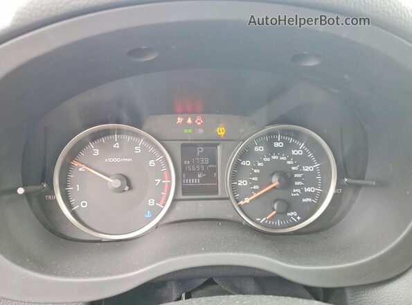 JF1GJAB67GH009525 2016 SUBARU IMPREZA Black ხელსაწყოთა პანელის ხედი