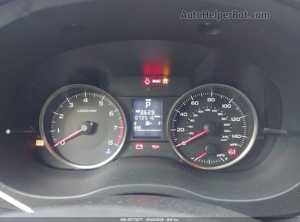 JF1GJAF65GH012028 2016 SUBARU IMPREZA Красный Вид задних сидений