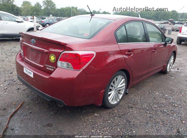 JF1GJAF65GH012028 2016 SUBARU IMPREZA Красный Задняя правая четверть