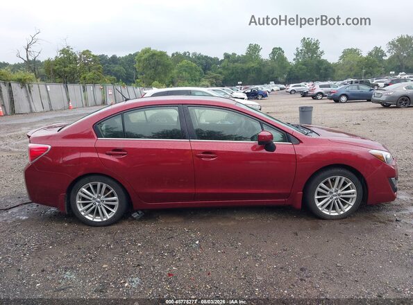 JF1GJAF65GH012028 2016 SUBARU IMPREZA Красный Вид задней части салона