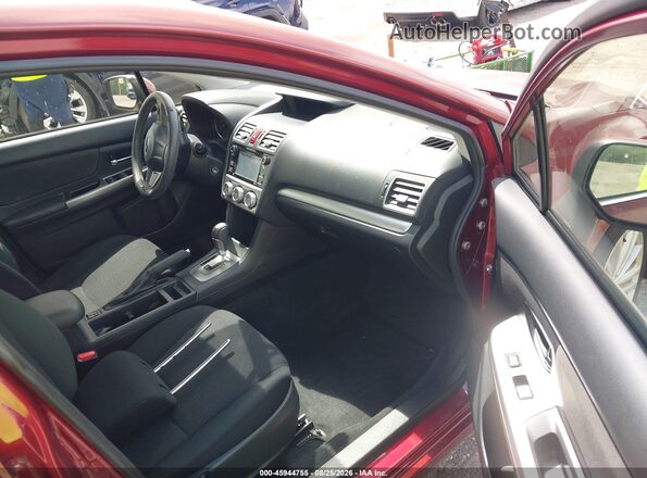 JF1GJAF69GH003574 2016 SUBARU IMPREZA Red წინა სალონის ხედი