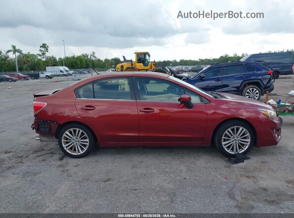 JF1GJAF69GH003574 2016 SUBARU IMPREZA Red უკანა სალონის ხედი