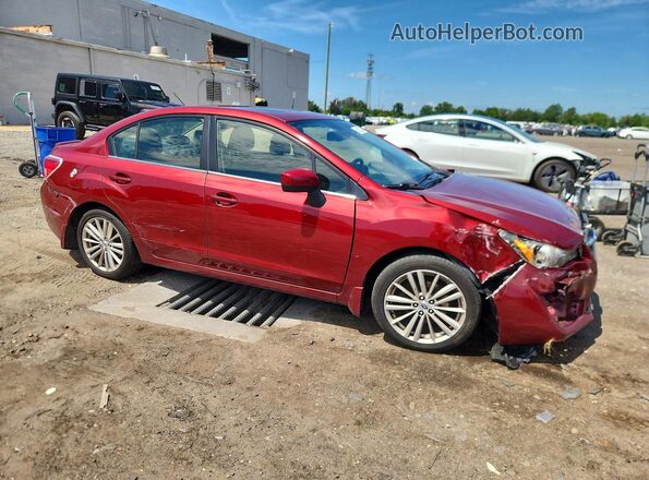 JF1GJAF6XGH014857 2016 SUBARU IMPREZA Red წინა მარჯვენა