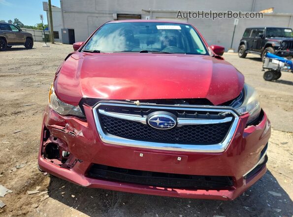 JF1GJAF6XGH014857 2016 SUBARU IMPREZA Red წინა ხედი