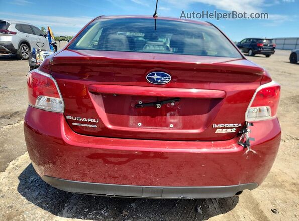 JF1GJAF6XGH014857 2016 SUBARU IMPREZA Red უკანა ხედი