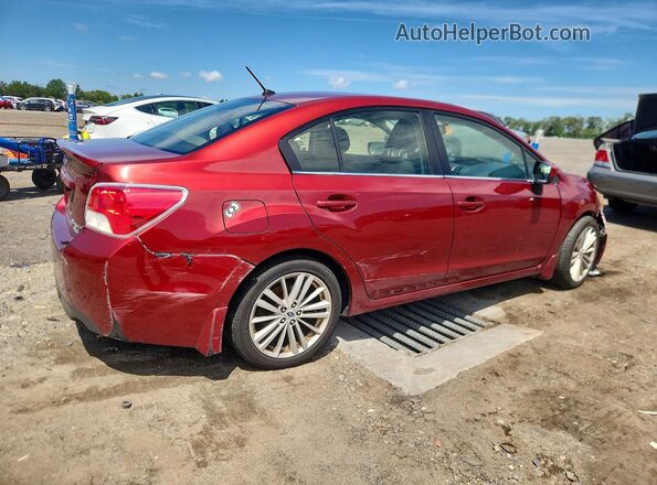 JF1GJAF6XGH014857 2016 SUBARU IMPREZA Red უკანა მარჯვენა