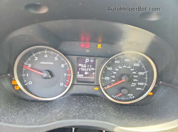 JF1GJAF6XGH014857 2016 SUBARU IMPREZA Red ხელსაწყოთა პანელის ხედი
