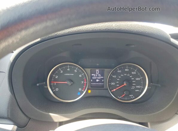 JF1GPAA62G8328895 2016 SUBARU IMPREZA Blue Widok zestawu wskaźników