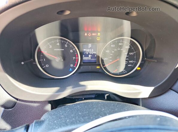 JF1GPAA63G8200522 2016 SUBARU IMPREZA Blue Вид щитка приладів