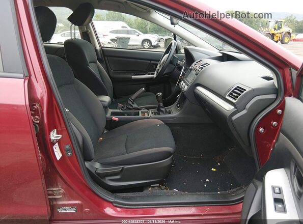 JF1GPAA63GG208237 2016 SUBARU IMPREZA Red Вид салону спереду