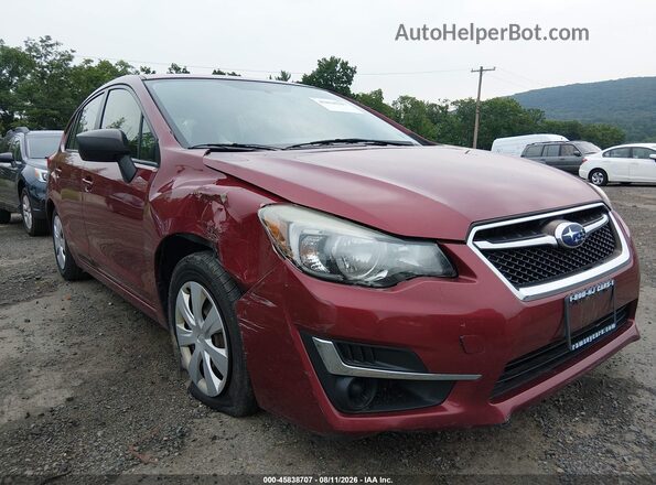 JF1GPAA63GG208237 2016 SUBARU IMPREZA Red Вид спереду