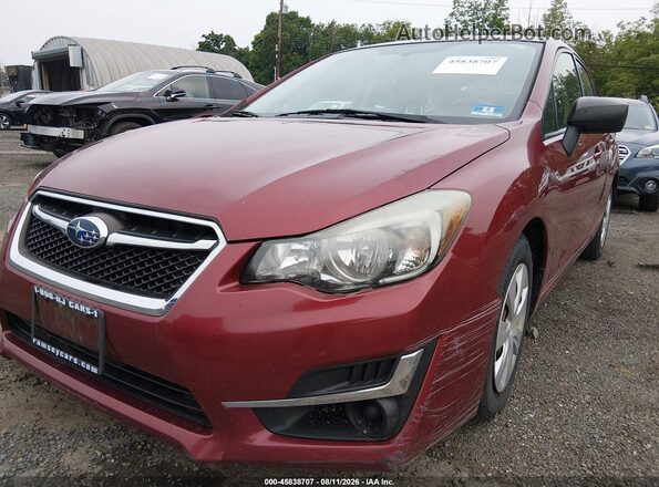 JF1GPAA63GG208237 2016 SUBARU IMPREZA Red Вид щитка приладів