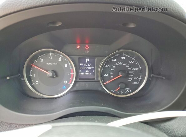 JF1GPAA69G8334080 2016 SUBARU IMPREZA Red Սարքավորումների վահանակի տեսք