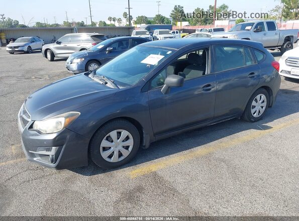 JF1GPAA6XG8273371 2016 SUBARU IMPREZA Gray Առջևի ձախ երեք քառորդ տեսարան