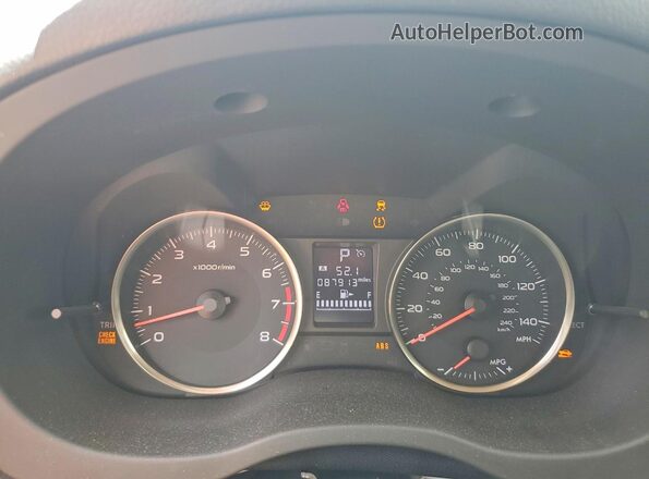 JF1GPAB62G8295444 2016 SUBARU IMPREZA Silver Սարքավորումների վահանակի տեսք