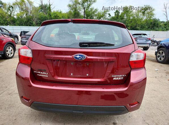 JF1GPAB67G8223915 2016 SUBARU IMPREZA Red Вид ззаду