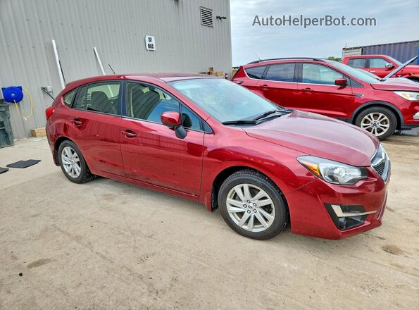 JF1GPAB67G8223915 2016 SUBARU IMPREZA Red Передня права чверть