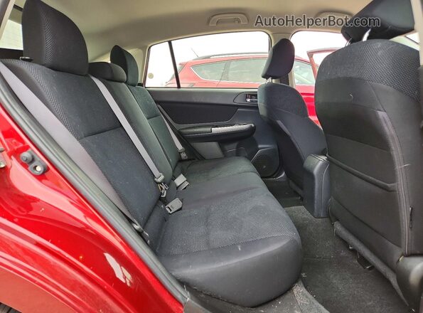 JF1GPAB67G8223915 2016 SUBARU IMPREZA Red Вид задніх сидінь