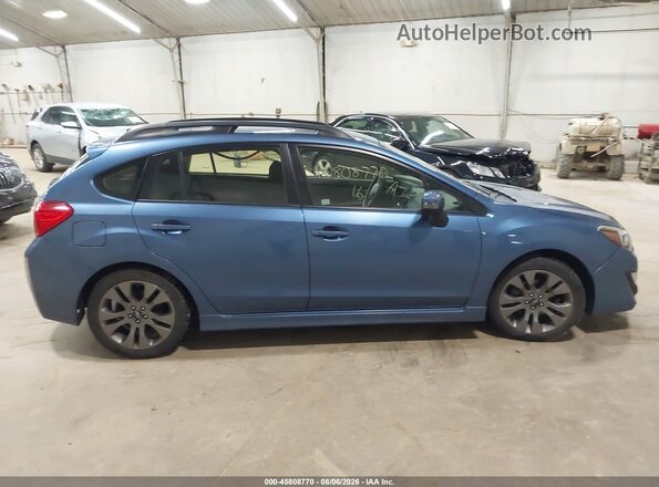 JF1GPAP62G8222860 2016 SUBARU IMPREZA Blue Instrument cluster view