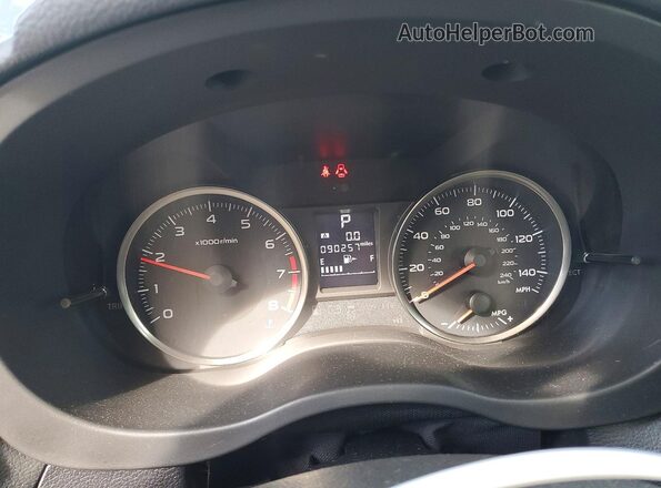 JF1GPAP62GH214645 2016 SUBARU IMPREZA Black Widok zestawu wskaźników