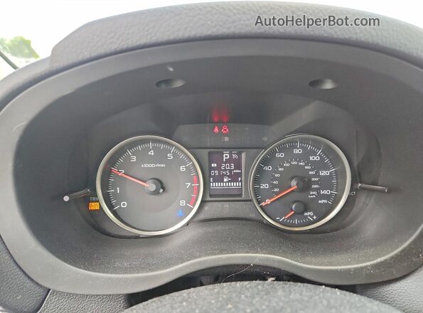 JF1GPAP63G8283246 2016 SUBARU IMPREZA White Vista del cuadro de instrumentos