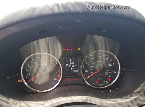 JF1GPAP68G8253126 2016 SUBARU IMPREZA Silver Вид щитка приладів