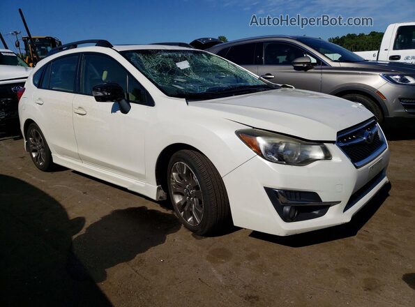 JF1GPAS69G8205710 2016 SUBARU IMPREZA White Передня права чверть