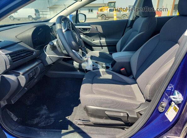 JF1GUABC4S8292617 2025 SUBARU IMPREZA Blue Vista interior delantera