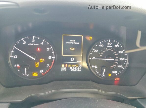 JF1GUABC5R8339132 2024 SUBARU IMPREZA Gray Widok zestawu wskaźników