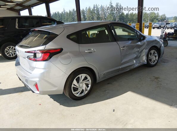 JF1GUABC5S8244639 2025 SUBARU IMPREZA Серебряный Задняя правая четверть