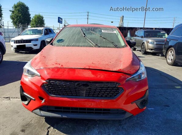 JF1GUABC6R8320380 2024 SUBARU IMPREZA Red Widok z przodu