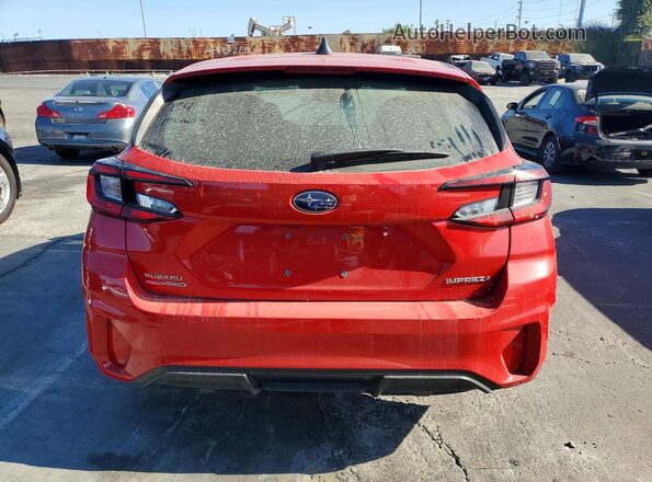 JF1GUABC6R8320380 2024 SUBARU IMPREZA Red Widok z tyłu