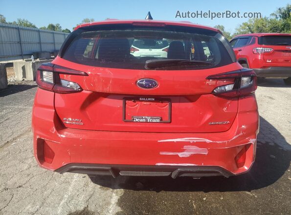JF1GUABC6R8855287 2024 SUBARU IMPREZA Красный Вид сзади
