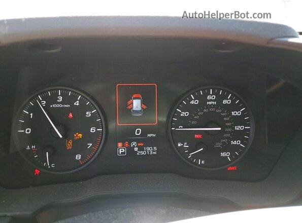 JF1GUABC6S8210466 2025 SUBARU IMPREZA Синий Вид щитка приборов
