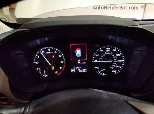JF1GUABC9S8243719 2025 SUBARU IMPREZA White Instrument cluster view