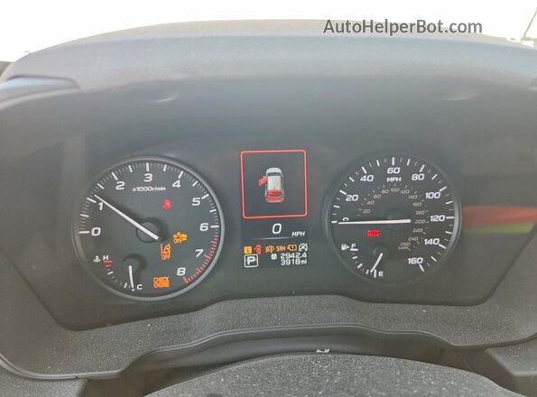 JF1GUABC9S8319701 2025 SUBARU IMPREZA Белый Вид щитка приборов
