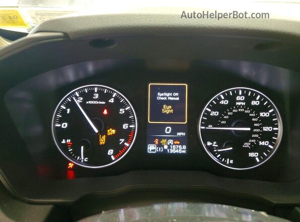 JF1GUAFCXR8345471 2024 SUBARU IMPREZA Серый Вид щитка приборов