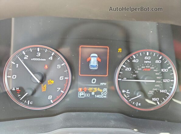 JF1GUHHC8T8248458 2026 SUBARU IMPREZA Красный Вид щитка приборов