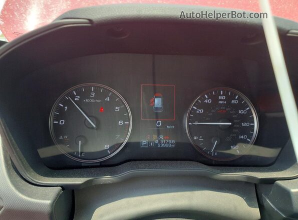 JF1GUHJC0R8235853 2024 SUBARU IMPREZA Red Vista del cuadro de instrumentos