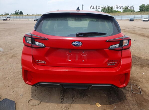 JF1GUHJC0R8235853 2024 SUBARU IMPREZA Red Vista trasera